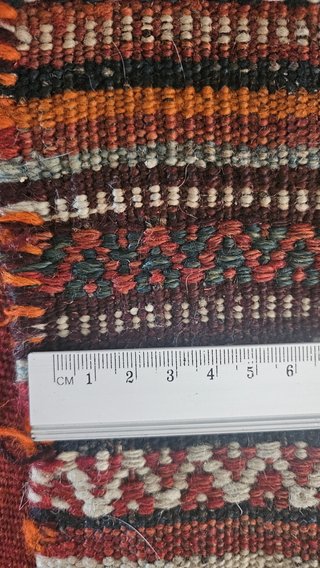Tappeto Kilim Soumak Lana Fatto a Mano