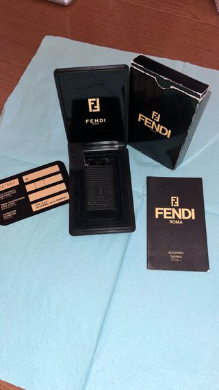 Accendino Fendi Roma Vintage Nero Originale