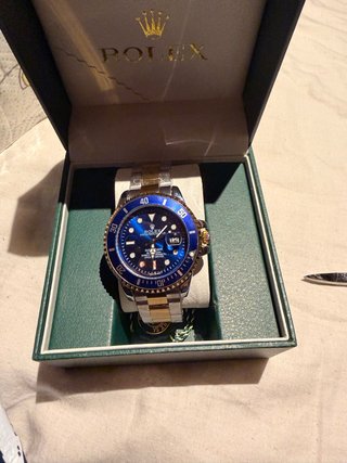 Reloj Rolex Submariner Azul/Dorado