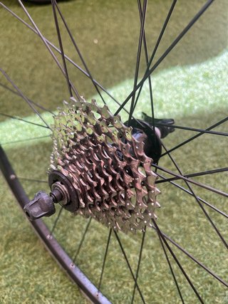 Rueda de carretera con cassette