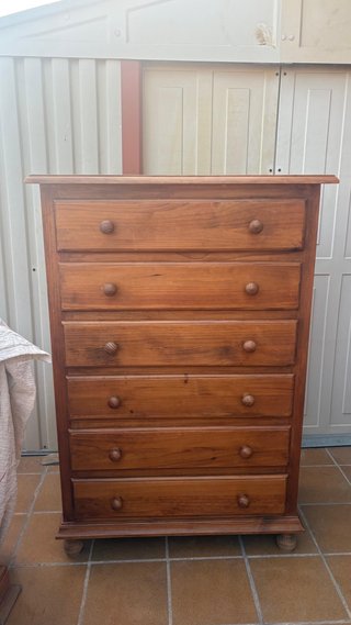 Cómoda de madera 6 cajones