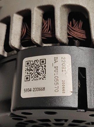 Alternador porsche 220813200668 cayenne typ 310402
