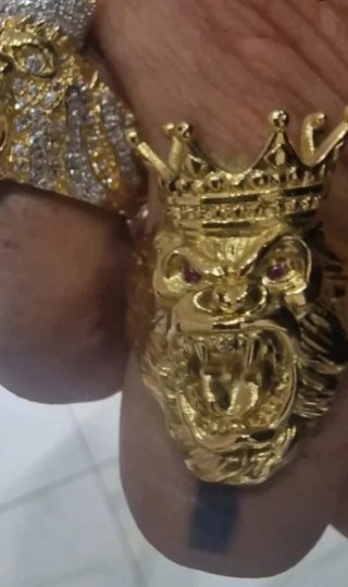 Anillo Sello Gorila Oro 18kt