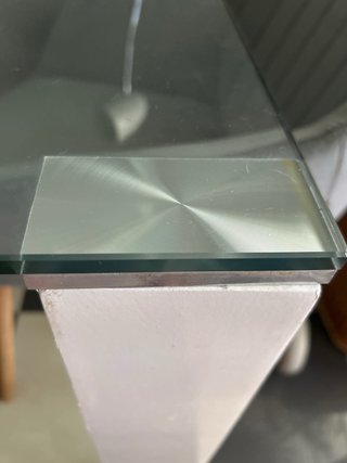 Mesa Comedor Cristal y Madera