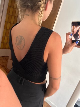 Top negro Zara