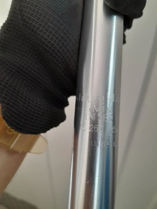 Tija sillín aluminio 26.0