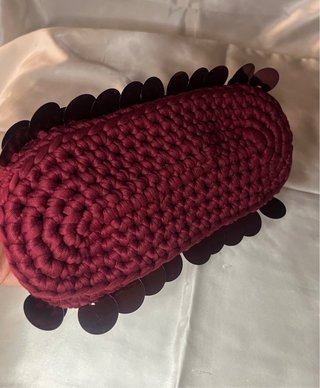 clutch bag con paillettes