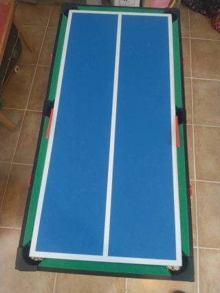 Juego 4 en 1: Futbolín, Billar, Pin Pong y Joker