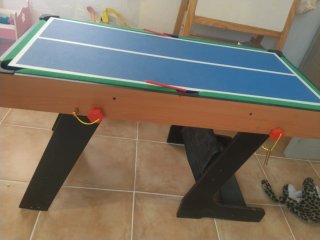 Juego 4 en 1: Futbolín, Billar, Pin Pong y Joker