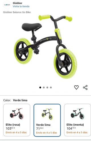 Bicicleta sin Pedales Globber Go Bike