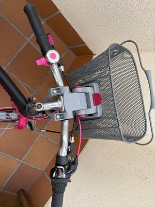Bicicleta Btwin 24 pulgadas, negra-rosa