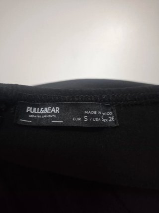 Vestido Pull & Bear Negro Tiras Cut-out