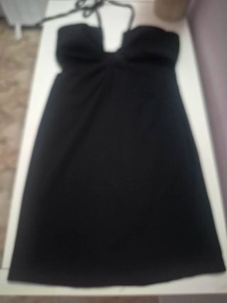 Vestido Pull & Bear Negro Tiras Cut-out