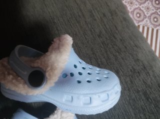 Zapatillas niño forradas azul
