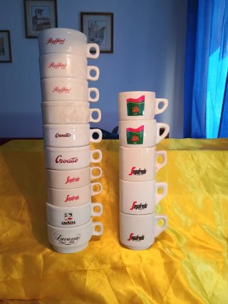 Set 15 Tazze Porcellana Marche Varie