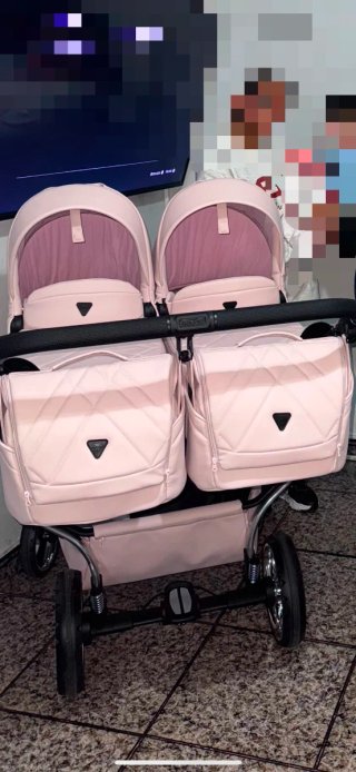 ✨ CARRITO GEMELAR JUNAMA DÚO V3 – TODO EN ROSA ✨