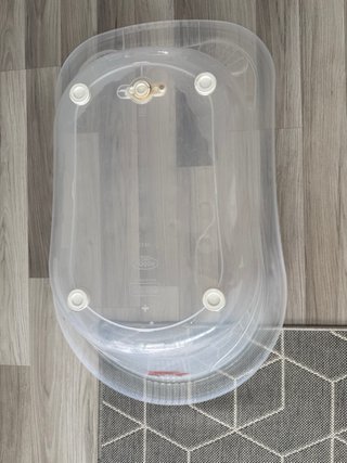 Bañera bebé transparente con patito de 50litros