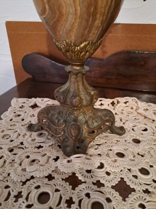 Jarrón antiguo mármol y cobre