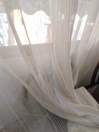 Visillo de ventana de tela