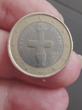 Moneda 1 Euro Chipre 2008