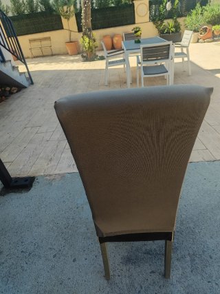 Silla Comedor Piel Sintética y Madera