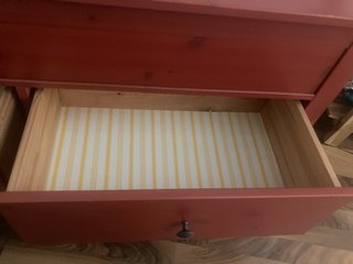 Banco Almacenaje Madera Rojo 140x41x58 cm