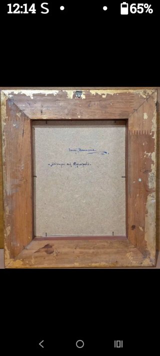 Vecchio quadro dipinto ad olio