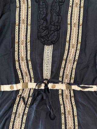 Camisa Romanelli Negra y Dorada Talla XL