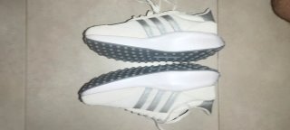 Zapatillas Adidas Mujer Blancas y Plateadas