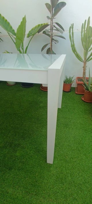 Mesa Terraza Metal y Cristal