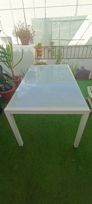Mesa Terraza Metal y Cristal