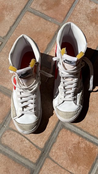 Nike Blazer Mid Bianche Rosse Taglia 42.5