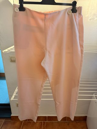 Pantalón rosa Mango Talla XXL
