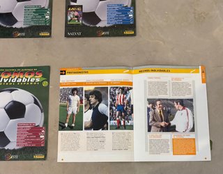 Lote 8 Álbumes Cromos Inolvidables Del Fútbol Esp.
