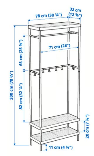 Perchero con zapatero IKEA MACKAPÄR