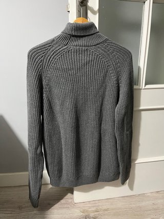Jersey Zara Cuello Alto Gris