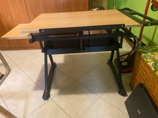 Tavolo da disegno legno e metallo