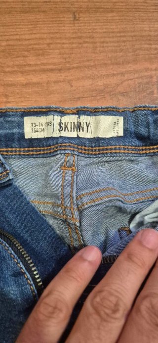 Pantalón vaquero niño azul 13 a 14 años skinny