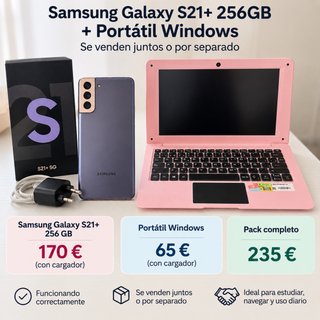 Samsung S21 plus 256GB + Portatile Windows