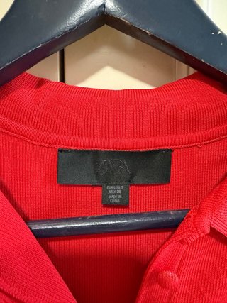 Camiseta Zara Roja sin mangas Talla S
