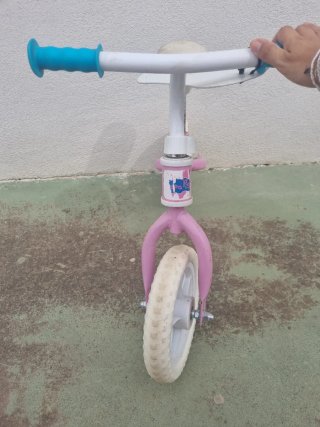 Bici sin pedales Peppa Pig rosa