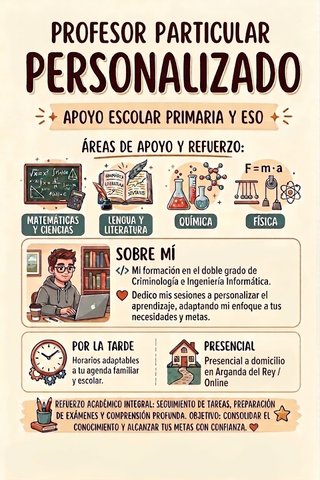 Profesor clases particulares. PRIMARIA // ESO
