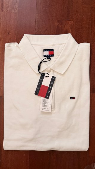 Polo Tommy Jeans Blanco Talla S Nuevo