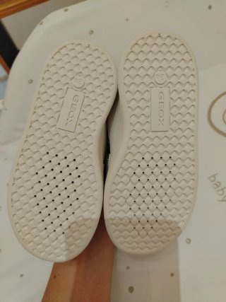 Deportivas Geox Niña Blancas y Rosas Talla 24