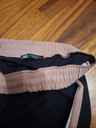 Pantaloni Zara neri con bande laterali
