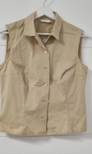 Blusa Chaleco Santicroce Beige