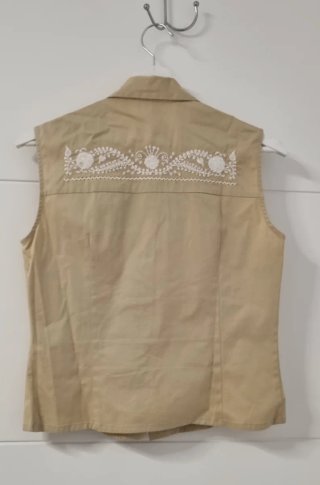 Blusa Chaleco Santicroce Beige