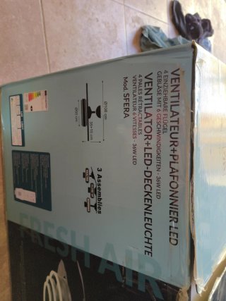 Ventilador Techo LED Bel Air Home Sfera