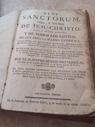 Libro religioso antiguo año 1788