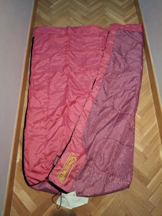 Saco dormir Coleman niña rosa estrellas